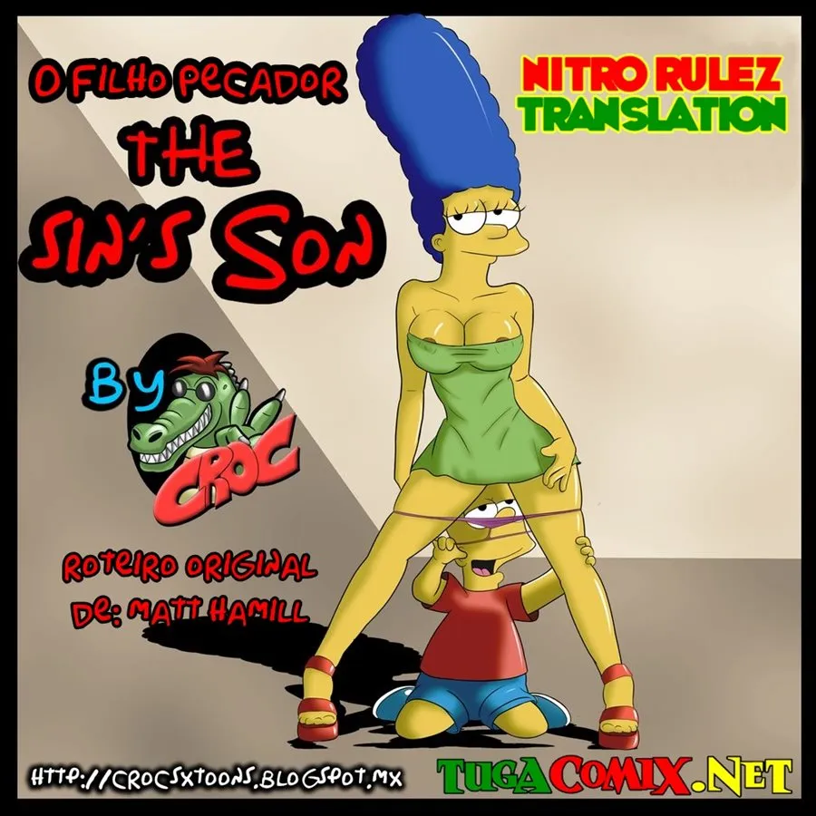 Os Simpsons Hentao : Marge subindo pelas paredes e fodendo com o Bart