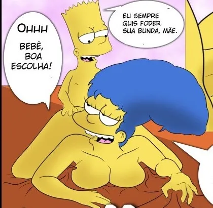Os Simpsons Hentao : Marge subindo pelas paredes e fodendo com o Bart