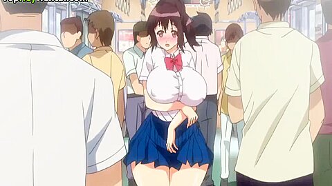 Hentai Busty Teens In Uniform Getting Fucked In Public